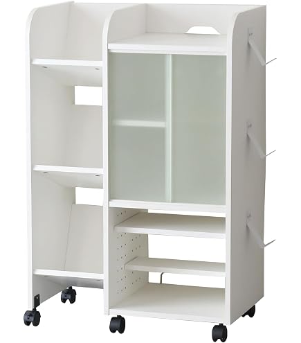 Amazon｜Tower ゲーム機収納ラック ホワイト 約W24.7×D36.5×H60.3cm